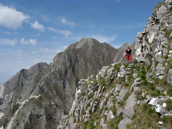 un tratto da percorrere con attenzione lungo il sentiero CAI 172