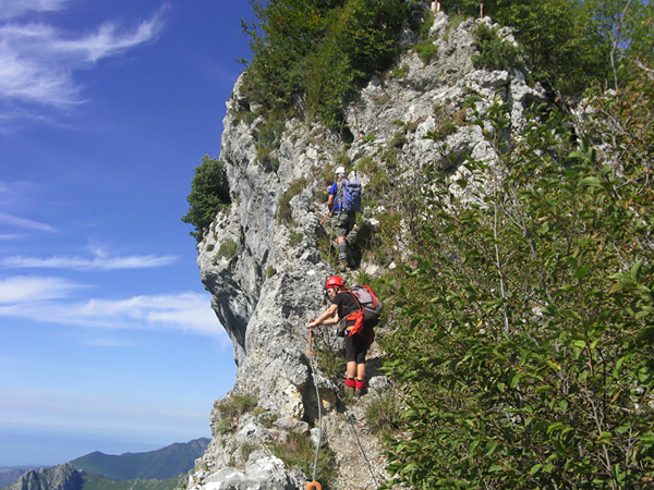 Seconda parte della Ferrata.