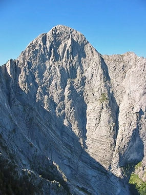 la parete Nord nel suo massimo sviluppo verticale